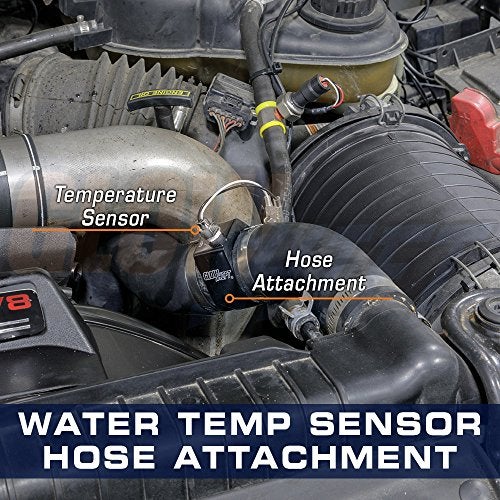 GLOWSHIFT محول توصيل خرطوم المبرد GlowShift 44mm 1-3/4" لمستشعر درجة حرارة سائل التبريد - يشمل مشابك الخرطوم - Image 2