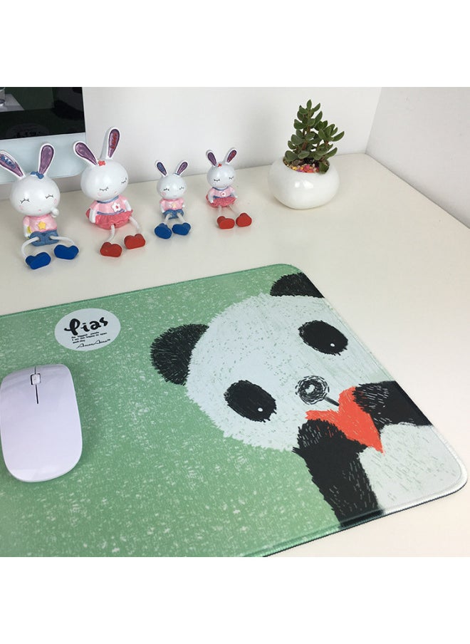 Generic - Mouse Pad Cute Girl Cartoon Cartoon Computer Oversized Notebook Game Office Small Size Student Mouse Pad-Color:500*900 * 4mm Regular Material Black Background Color Edge-Pattern:Literary Fan Nerd - Image 1