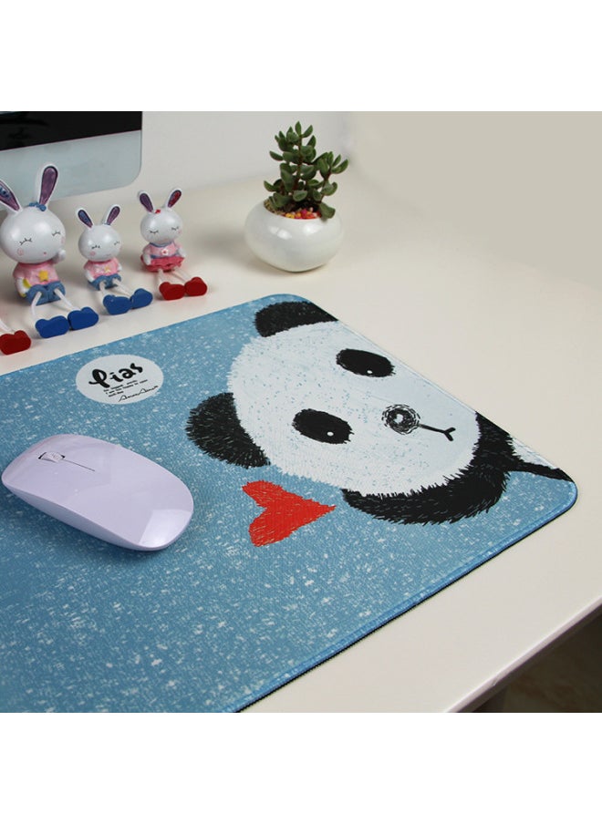 Generic - Mouse Pad Cute Girl Cartoon Cartoon Computer Oversized Notebook Game Office Small Size Student Mouse Pad-Color:500*900 * 4mm Regular Material Black Background Color Edge-Pattern:Literary Fan Nerd - Image 1