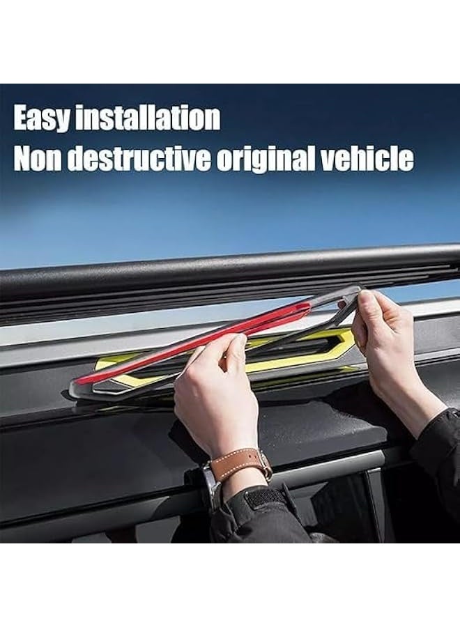 توبليو أغطية JETOUR T2 إصدار الأسود، تشطيب ماتي باللون الأسود، إزالة الأجزاء الصفراء - مجموعة مكونة من 70 قطعة - Image 4