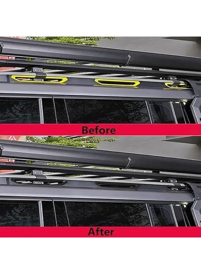 توبليو أغطية JETOUR T2 إصدار الأسود، تشطيب ماتي باللون الأسود، إزالة الأجزاء الصفراء - مجموعة مكونة من 70 قطعة - Image 5