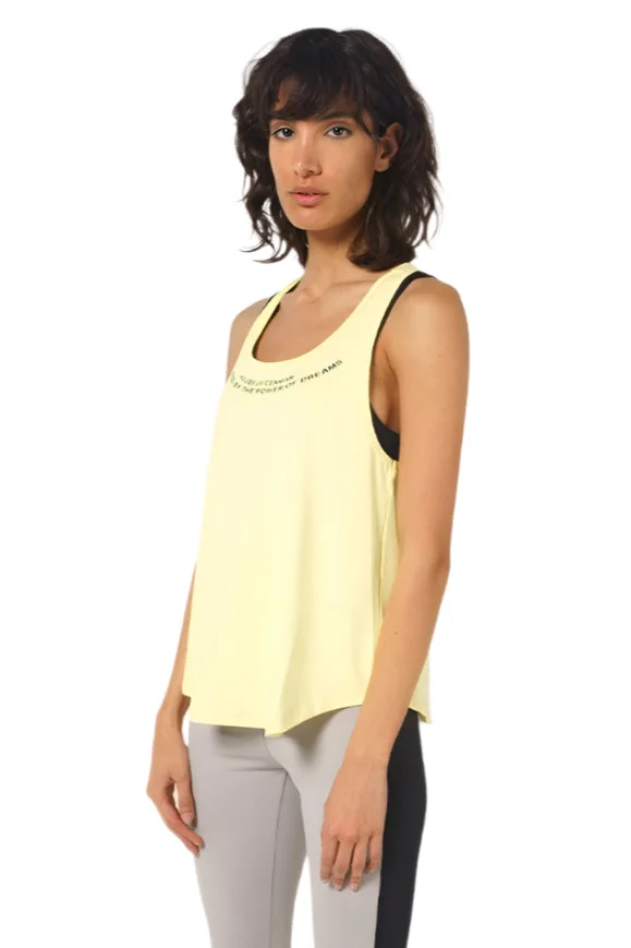 House Of Cenmar Yellow Women'S Activewear Top