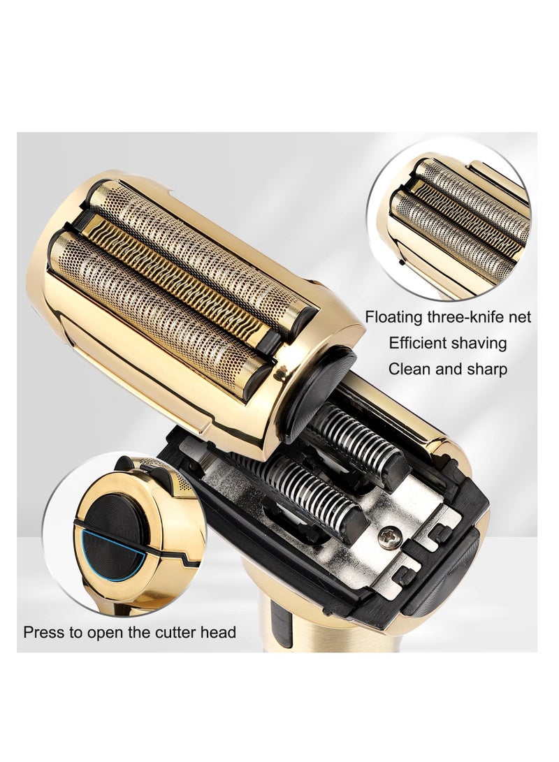 SYOSI Hair Clippers Electric Razor Set, Professional Beard Trimmer & Hair Clipper Kit for Men, Electric Cordless Hair Trimmer Beard Grooming Kit for Barbershop, Hair Salon, Gifts for Men Father - Image 5