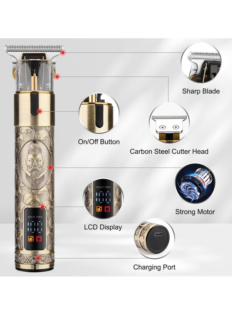 SYOSI Hair Clippers Electric Razor Set, Professional Beard Trimmer & Hair Clipper Kit for Men, Electric Cordless Hair Trimmer Beard Grooming Kit for Barbershop, Hair Salon, Gifts for Men Father - Image 3