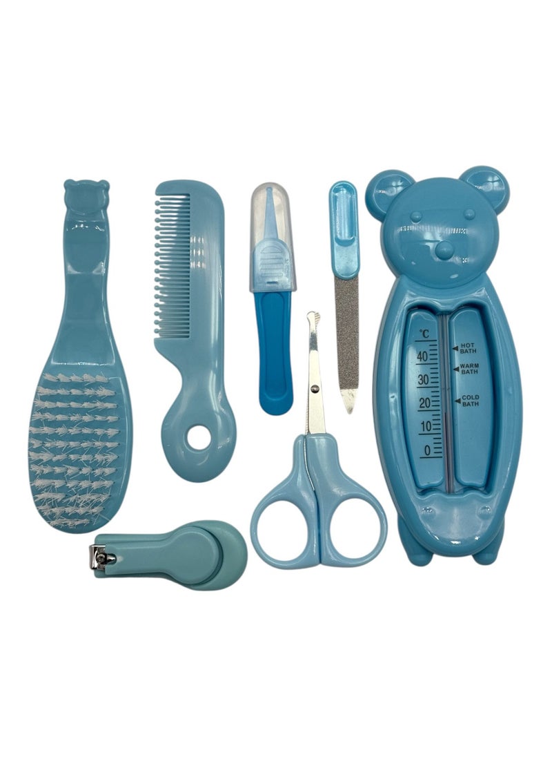 QSHOP Baby Nail Care Kit for Daily Personal Cleaning Baby Manicure Newborn Health Nail Clipper Hair Brush 7pcs  - Image 1