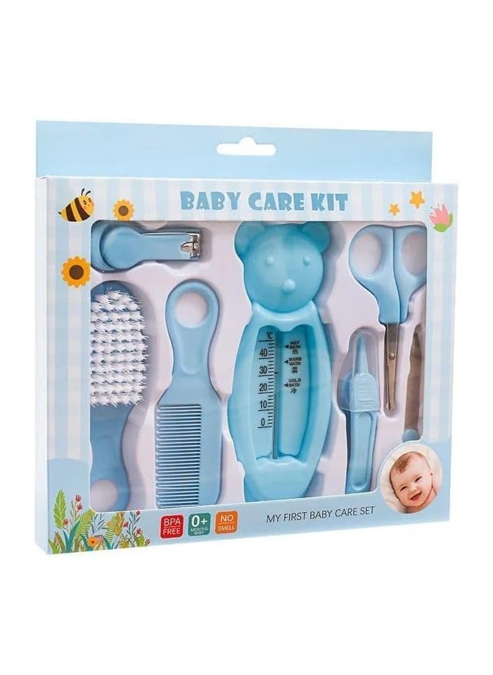 QSHOP Baby Nail Care Kit for Daily Personal Cleaning Baby Manicure Newborn Health Nail Clipper Hair Brush 7pcs  - Image 2