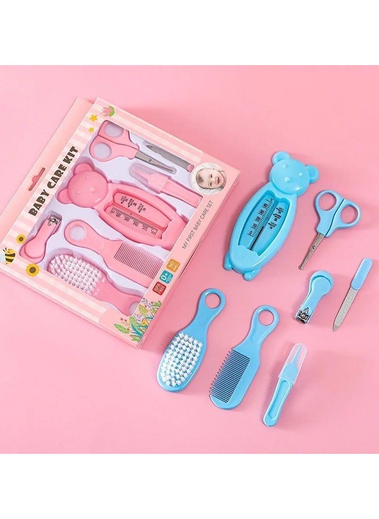 QSHOP Baby Nail Care Kit for Daily Personal Cleaning Baby Manicure Newborn Health Nail Clipper Hair Brush 7pcs  - Image 3