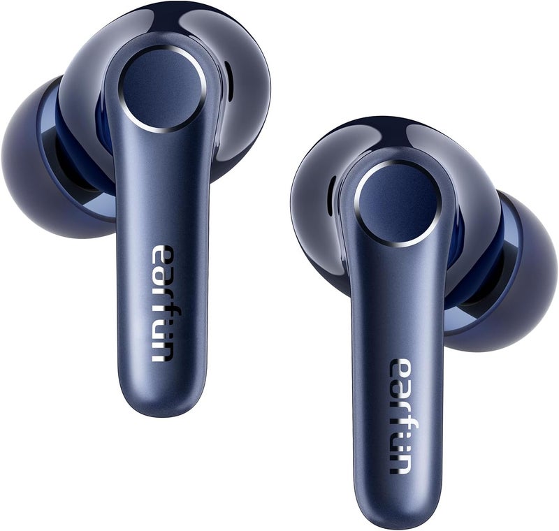 إيرفن سماعات EarFun Air Pro 4 اللاسلكية بتقنية إلغاء الضوضاء التكيفي الهجين، Bluetooth، جائزة VGP Goal 2024، Qualcomm Snapdragon Sound، aptX™ Lossless، 6 ميكروفونات AI CVC للمكالمات، صوت عالي الدقة LDAC، 52 ساعة، أزرق ملكي - Image 1