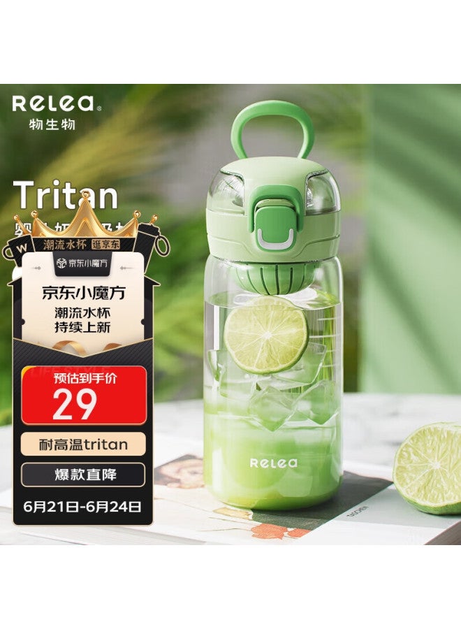 Relea Water Bottle For Women, Plastic Cup, Tritan Material, Stylish Portable Cup, Student Cup, Children's Drinking Cup, Gift - Image 1
