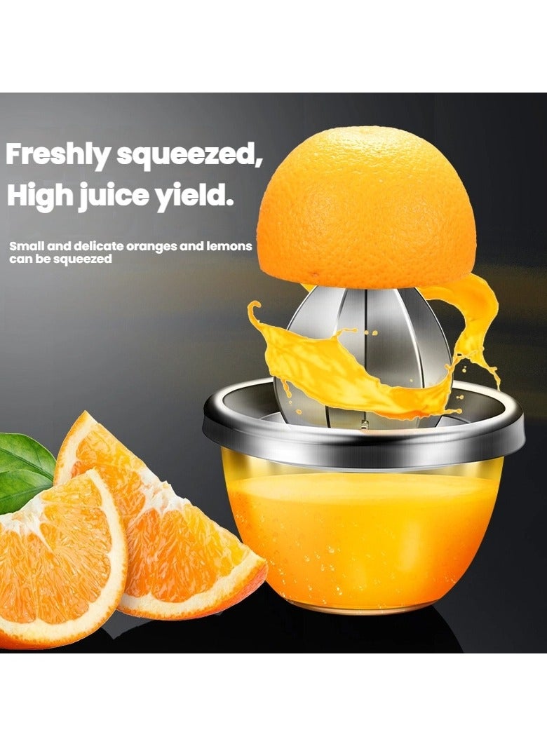 عام مضرب فواكه يدوي من الصلب المقاوم للصدأ، ذو سعة مضخمة ومكثفة، وهو مضرب ليمونات مناسب للمطبخ. - Image 1