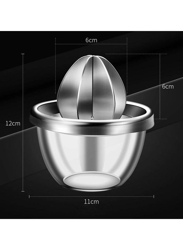 عام مضرب فواكه يدوي من الصلب المقاوم للصدأ، ذو سعة مضخمة ومكثفة، وهو مضرب ليمونات مناسب للمطبخ. - Image 3