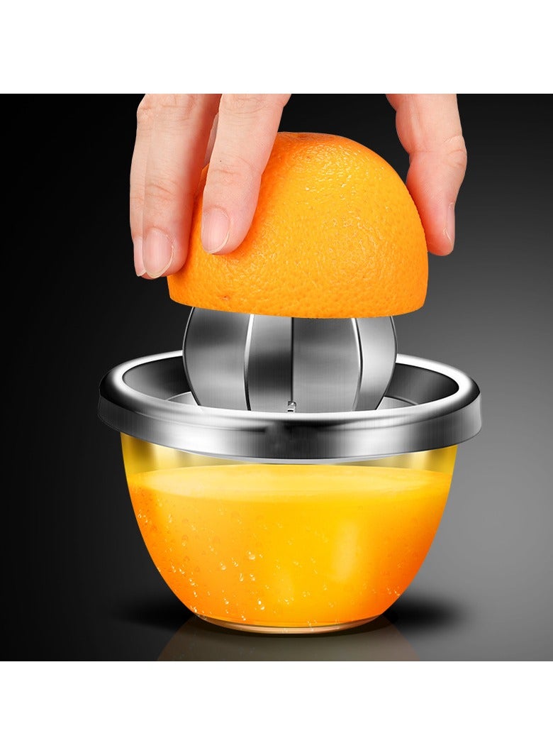 عام مضرب فواكه يدوي من الصلب المقاوم للصدأ، ذو سعة مضخمة ومكثفة، وهو مضرب ليمونات مناسب للمطبخ. - Image 2