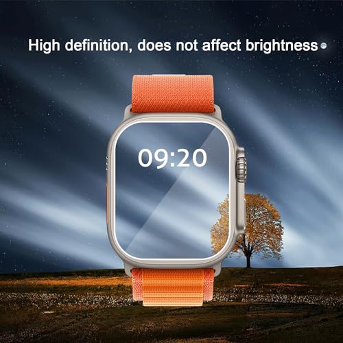Ailun for Apple Watch Ultra 3/Ultra 2/Ultra Privacy Screen Protector [49mm], Tempered Glass Film, Anti-Scratch, High Definition, Touch Sensitive[3 Pack][Black] - Image 4