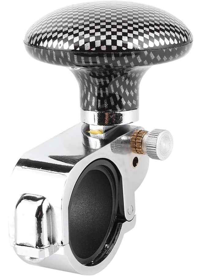 EVGATSAUTO Steering Wheel Ball, Universal Car Steering Wheel Spinner Knob Power Ball Auxiliary Booster Handle Control Car Grip-Safe Handle Steering Wheel Ball Knob (Carbon Fiber) - Image 1