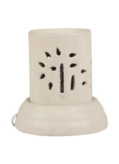ASIAN AURA Asian Aura Handcrafted Ceramic Electric Cylindric Shaped Aroma Diffuser Oil BurnerOil Warmer for Home Fragrance White Diffuser  - Image 2