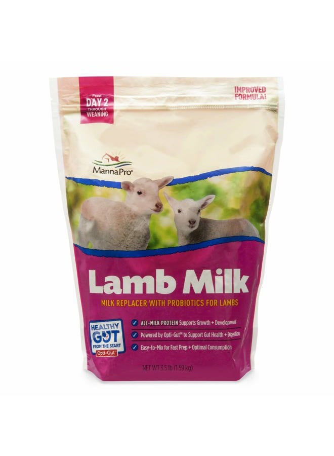 Manna Pro Lamb Milk Replacer - High in Protein to Support Growth - Powered by Opti-Gut™ to Support Gut Health & Digestion - Easy-To-Mix Formula - 3.5 Pounds - Image 1