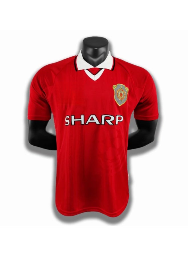 SHARP 1999-2000 Manchester United Home Short Sleeve Football Jersey, Adult Sizes, Perfect Gift for Football Fans - Image 1