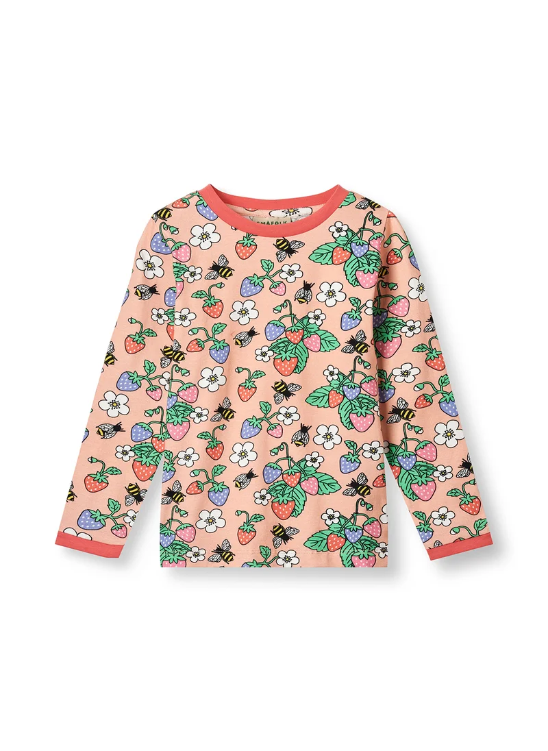 سموفولك Long-sleeved top with strawberries