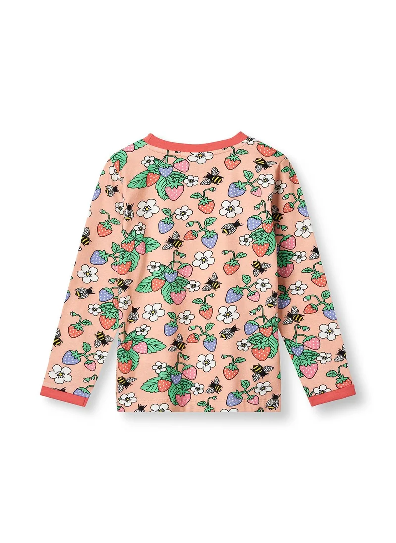 سموفولك Long-sleeved top with strawberries