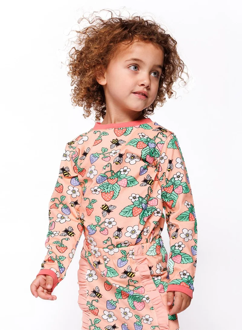 Småfolk Long-sleeved top with strawberries