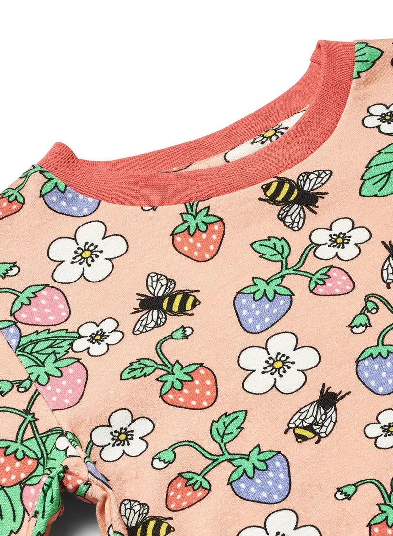 Småfolk Long-sleeved top with strawberries