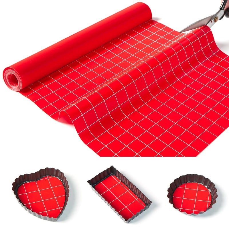 EuChoiz Silicone Baking Mat Roll 16IN*5FT Free Cutting, Non-Slip Pastry Mat, Non-Stick Reusable Air Fryer Liner, Oven Liners, Freeze Dryer Mat, Easily Cut to Size Fit All Ovens Pans Tins Dishes - Image 1