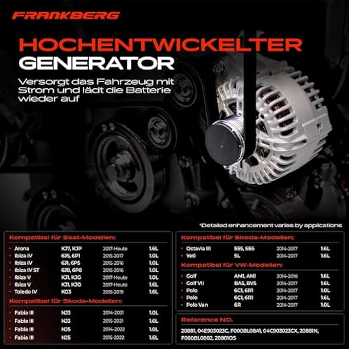 Frankberg Alternator Replace# 04C903023CX - Image 3