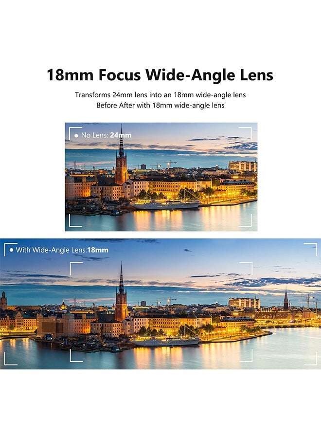 Neewer NEEWER Wide Angle Lens Compatible with Sony ZV1 Camera, 2 in 1 18mm HD Wide Angle & 10x Macro Additional Lens with Extension Tube, Bayonet Mount Lens Adapter, Cleaning Cloth (Black Frame)  - Image 3
