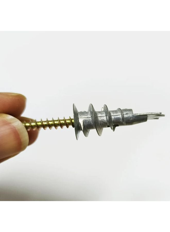 20 Piece Heavy Duty Zinc Self Drilling Drywall Anchors Kit 10 Metal Wall Anchors 10 8x1 1 4 Screws - Image 4