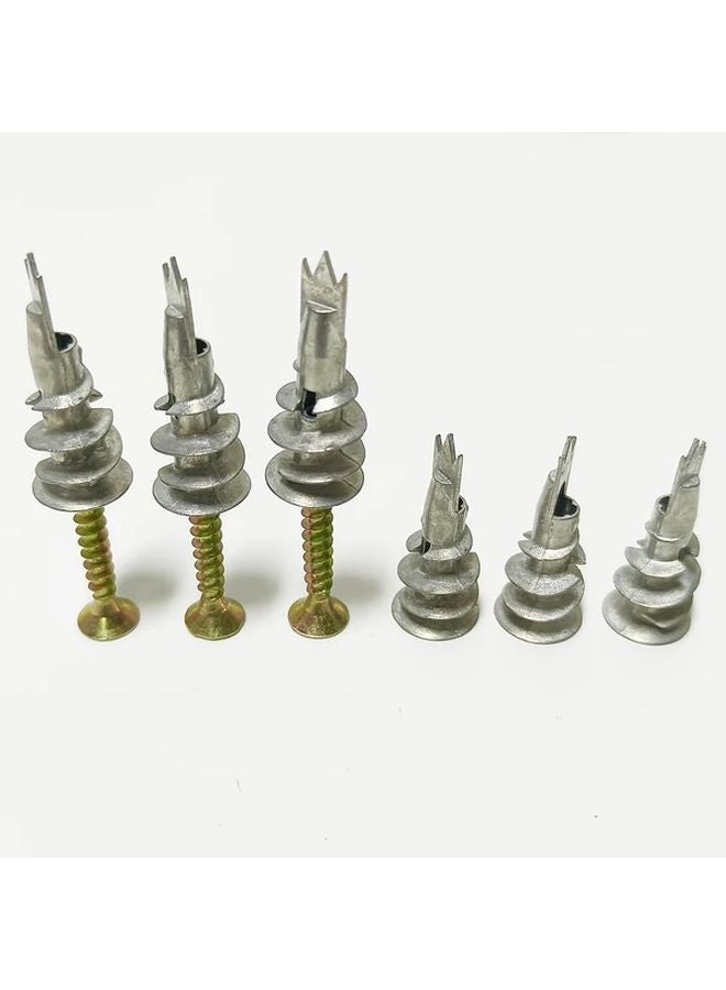 20 Piece Heavy Duty Zinc Self Drilling Drywall Anchors Kit 10 Metal Wall Anchors 10 8x1 1 4 Screws - Image 5