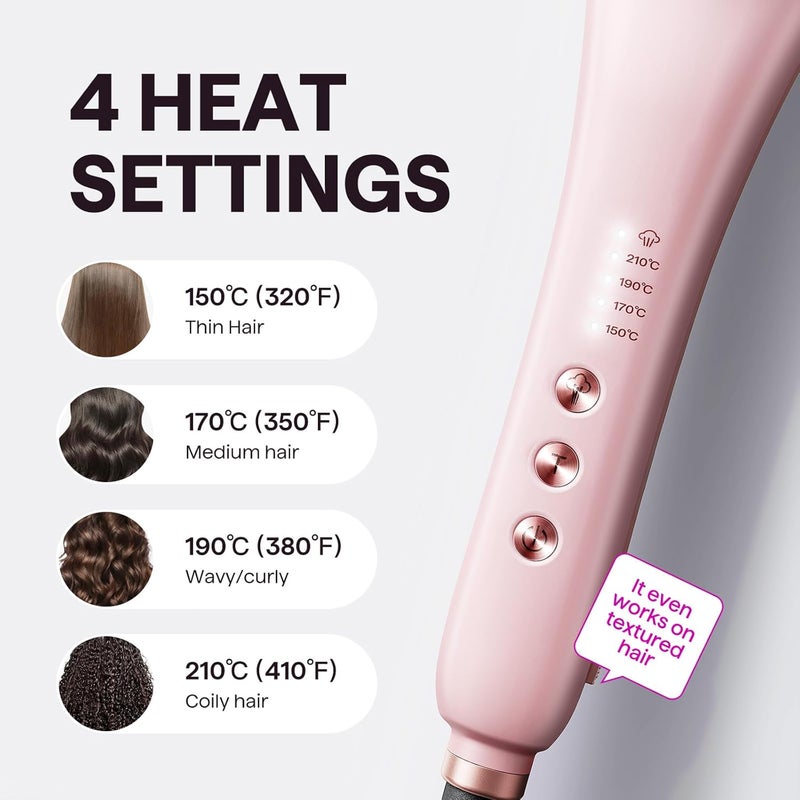 wavytalk Pro Steam Hair Straightener Brush, Steamline Pro 3 in 1 Straightening Brush, Steam Reduces Damage, Nourishes Hair, and Expedites Straightening - Image 4