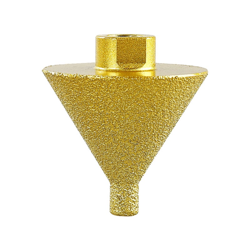 Diamond Beveling Chamfer Bit M10 Thread Diamond Countersink Drill Bit Hole Opener for Existing Holes Enlarging Shaping Trimming in Tile Marble Quartz Stone Granite Ceramic - Image 1