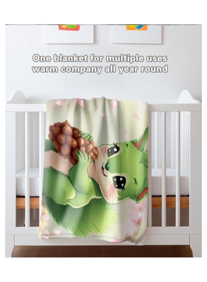general Children's or student cartoon flannel thin blanket (warm and comfortable, suitable for sleep, games) 100cm*150cm - 1150 - Image 1