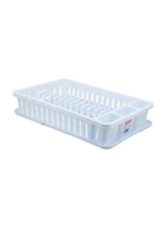 TATAY Multiple Holes Dish Drainer with Tray White 42 x 27 x 10 cm 1127001  - Image 3