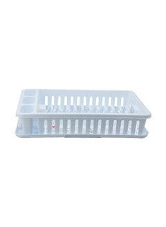 TATAY Multiple Holes Dish Drainer with Tray White 42 x 27 x 10 cm 1127001  - Image 1