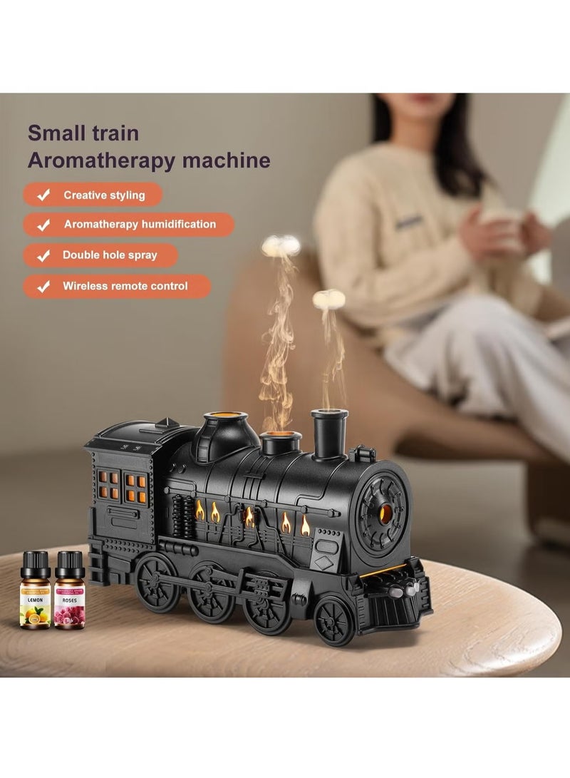 TIGER Train Diffuser 300ml Aromatherapy Diffuser with 6 Essential Oils Gift Set – Remote Control, Cool Mist, 2 Light & 2 Mist Modes, Auto Shut-Off for Bedroom, Office, Hotel Train Black - Image 2