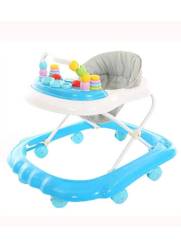 Rally Foldable Soft Cushioned Seat Baby Walker Blue 
