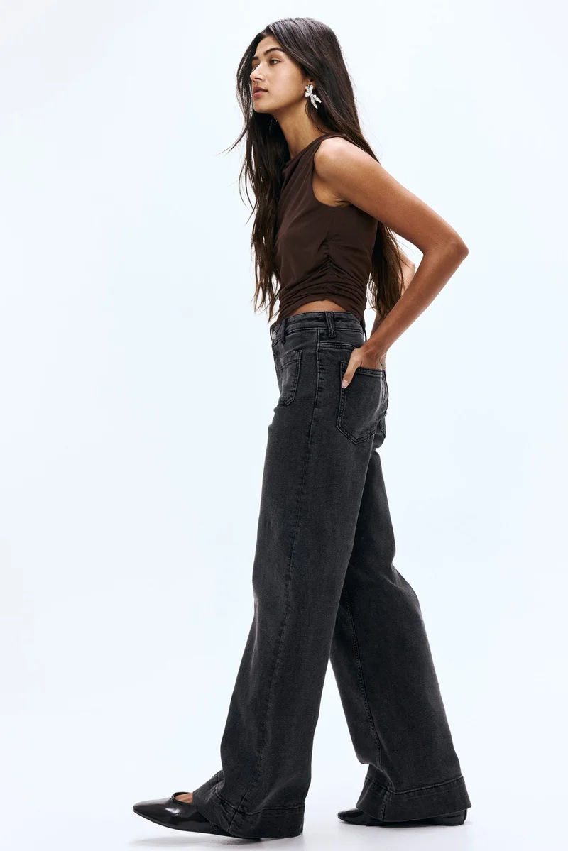 H&M Wide High Jeans