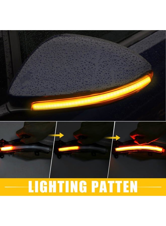 A ABSOPRO Door Wing Mirror Turn Signal Indicator Light 63137280771 for BMW 1 Series F20 F21 2012-2018 Plastic Black Transparent - Image 5
