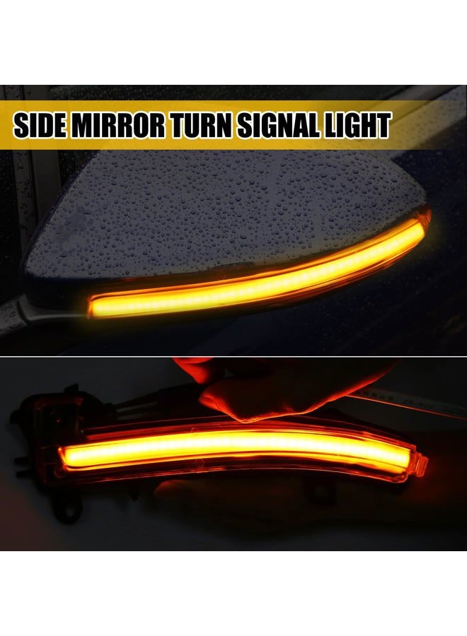 A ABSOPRO Door Wing Mirror Turn Signal Indicator Light 63137280771 for BMW 1 Series F20 F21 2012-2018 Plastic Black Transparent - Image 2