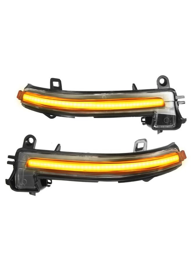 A ABSOPRO Door Wing Mirror Turn Signal Indicator Light 63137280771 for BMW 1 Series F20 F21 2012-2018 Plastic Black Transparent - Image 1
