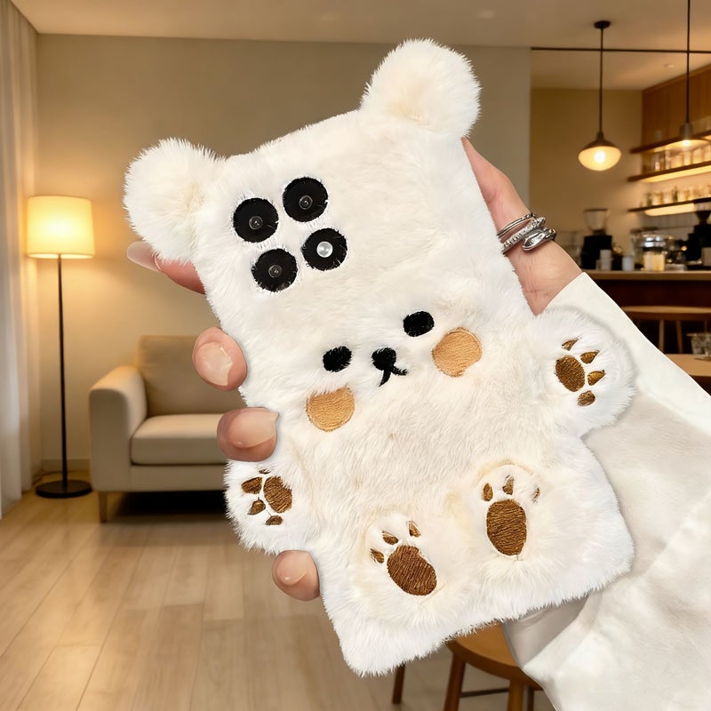 Plush Anti Slip Phone Case Compatible With Redmi 13C 5G Mixed Color - Image 2