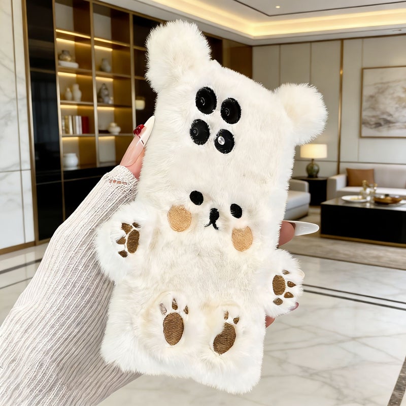 Plush Anti Slip Phone Case Compatible With Redmi 13C 5G Mixed Color - Image 5