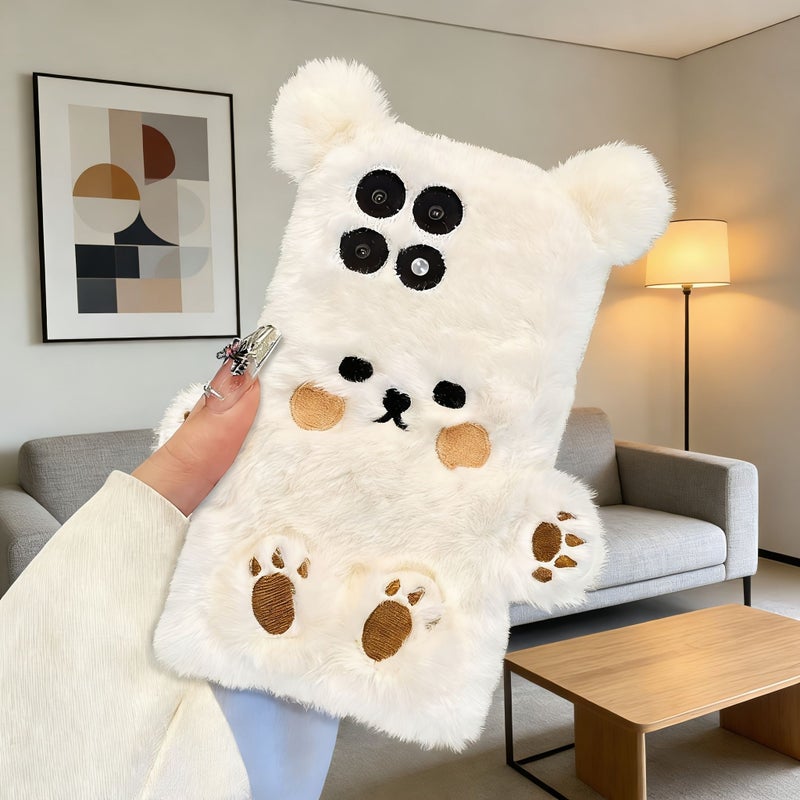 Plush Anti Slip Phone Case Compatible With Redmi 13C 5G Mixed Color - Image 1
