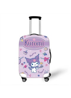 Y&D Kuromi Luggage Cover, Water-Washable Suitcase Cover, Spandex Elastic Luggage Protective Covers Travel Accessories Suitable for 18-32 Inch Trolley Case for Business Trip School Daily Using  - Image 1