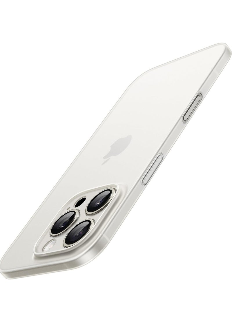 ELTRAZONE Ultra-Slim 0.35mm Case for iPhone 16 Pro (6.3 Inch) – Lightweight Matte Finish, Full Camera Lens Protection, Minimalist Hard Cover (Natural Titanium) - Image 1