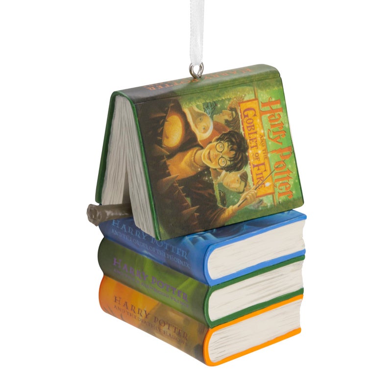 هولمارك Hallmark Harry Potter Books and Wand Series 2 Christmas Ornament - Image 1