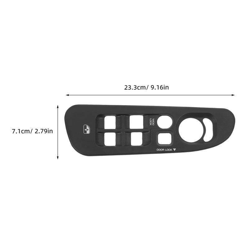 Black Driver Side Front Door Power Window Switch Cover Bezel Panel for 2002 2005 Full Size Pickup 1500 - Image 3