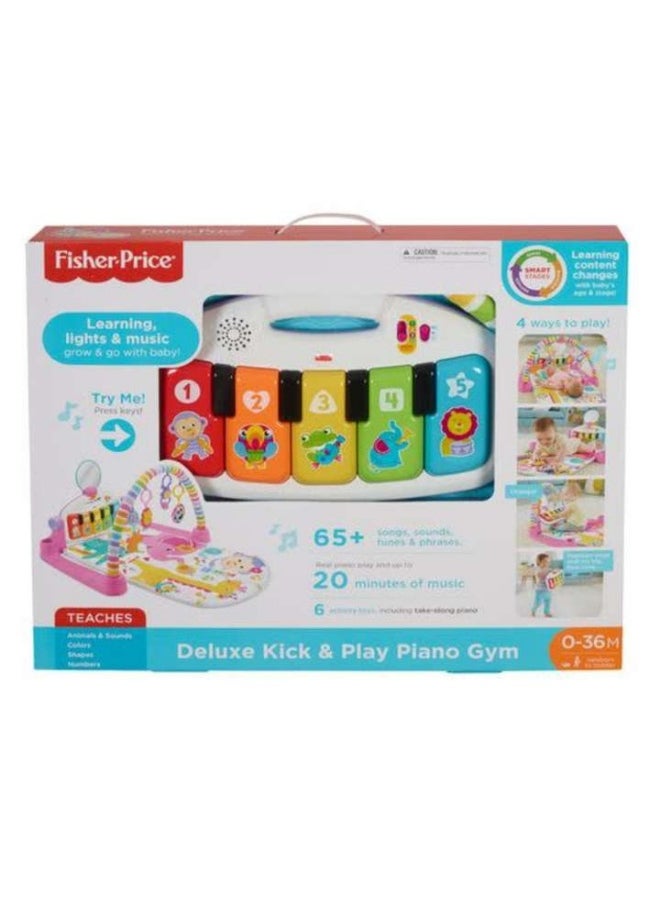 Fisher-Price - Fisher-Price Glow and Grow Kick & Play Piano Gym Baby Playmat (Pink) - Image 1
