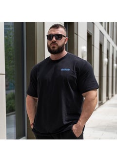 Generic Vq Sports Fitness Style Loose Short-Sleeved T-Shirt Mens Running Casual European and American Cotton Iron Exercise Clothing Dropshipping black  - Image 4